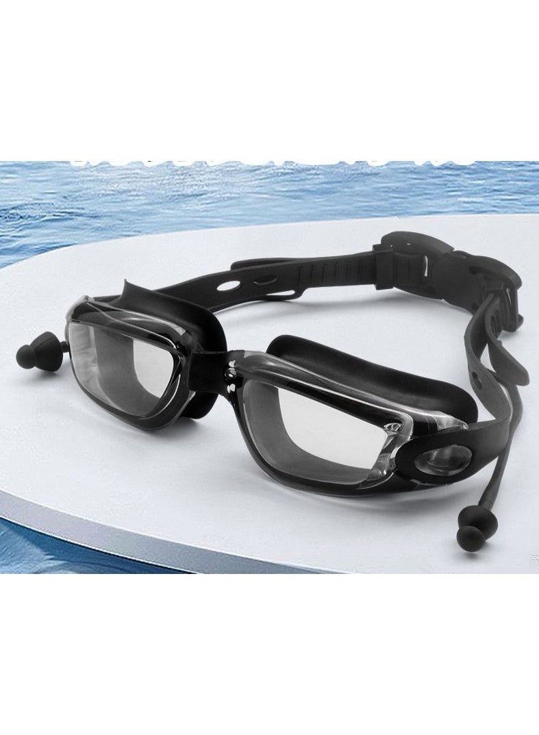 جاياتو مجموعة نظارات سباحة للبالغين مضادة للضباب ذات نظارات سباحة عالية الوضوح مزودة بأغطية سباكة - Image 2